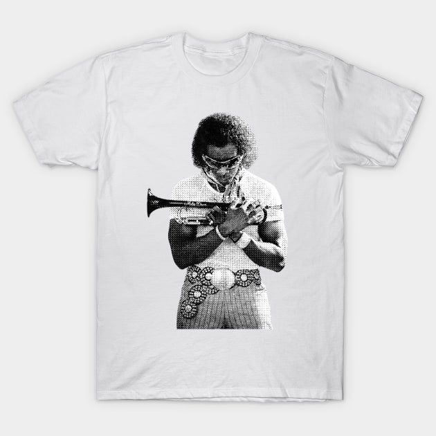 Miles Davis Vintage Halftone T-Shirt by Resdis Materials